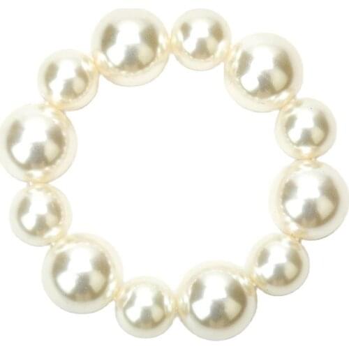 1PCS Woman Big Pearl Hair Ties Fashion Korean Style Hairbands Scrunchies Ponytail Holders Rubber Band Hair Decorate Accessories