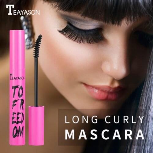 1PC Black Mascara Waterproof Thicken Slender Natural Curling Mascara Long Lasting Lengthening Eyelashes Makeup Cosmetics TSLM1