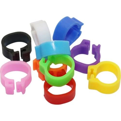 100 Pcs Bird Foot Ring Inner Diameter 8mm Pigeon Leg Poultry Dove Bird Parrot Clip Rings Band Foot Ring Pigeon Supplies