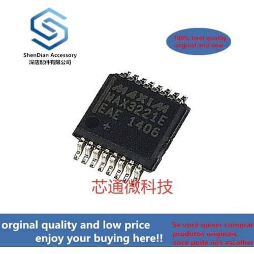 2-10pcs 100% orginal new best qualtiy MAX3221EEAE SSOP16 ±15kV ESD-Protected, 1uA, 3.0V to 5.5V, 250kbps, RS-232 T real photo