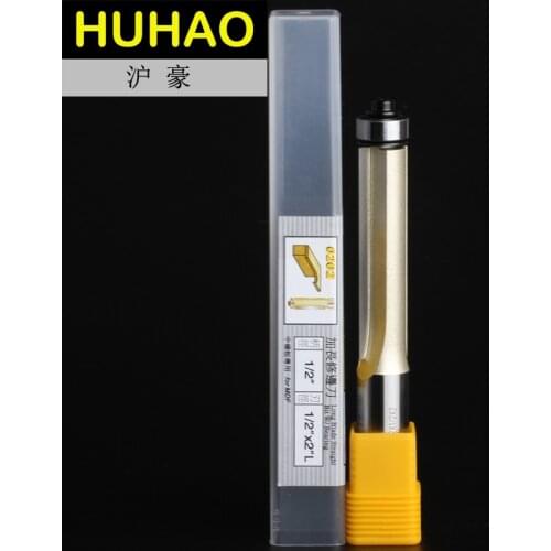 2 Flutes Trimming Cutters TC with Ball Bearing Arden Router Bit Long Straight Bit - - 1/2*1/2*2 - 1/2" Shank - Arden A0202038