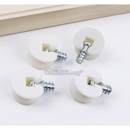 Brand New 500PCS 2 In 1 Furniture Connect Parts Cupboard Wardrobe Kitchen Cabinet Wooden Furniture Shelf Support Brackets