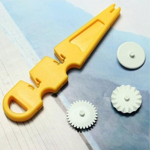 3Wheel Fondant Embosser Cutter Cake Decorating Tool Pastry Sugarcraft Round Pad Lace Cutter Knife Baking Mould