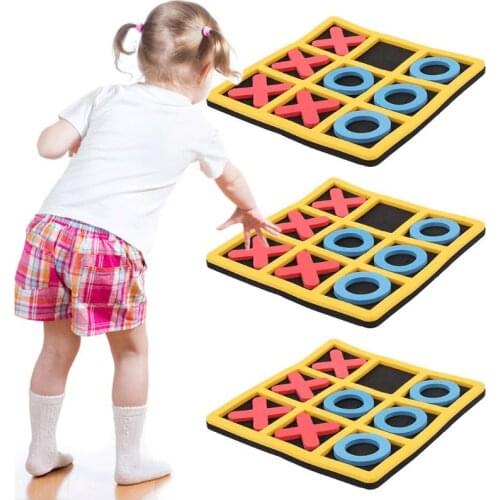 3pcs Tic Tac Toe Cognitive Learning Educational Toys OX Chess Puzzle Board Game for Teens Kids Family Party