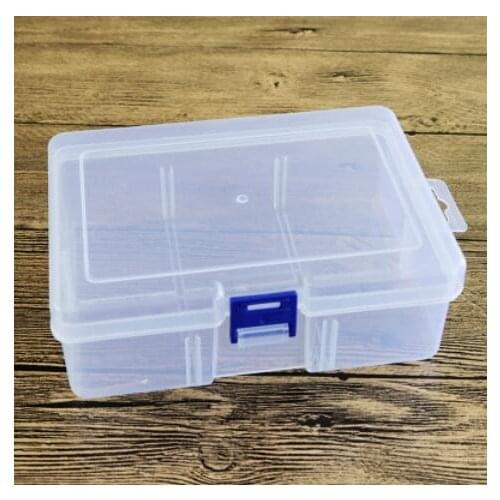 5pcs Thicken transparent large 6 grid no insert empty box tool accessories jewelry box fishing gear DIY plastic storage box