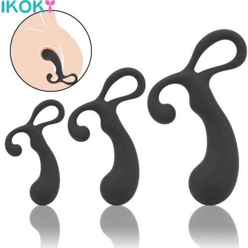 Butt Plugs Prostate Massager Mini Dildo 3 Size Anal Plug Training Set Anal Beads Silicone Sex Toys For Woman Male Beginner