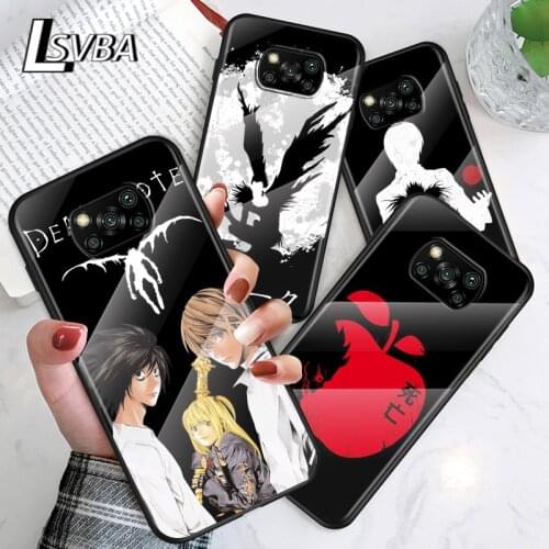 Anime Death Note For Xiaomi POCO F3 F2 X3 NFC X2 M2 Pro Tempered Glass Hot New Shell Luxury Cover Phone Case