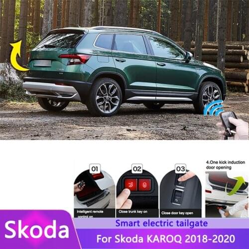 Car Electric Tailgate For Skoda KAROQ 2018-2020 Intelligent Tail Box Door Power Operated Trunk Decoration Refitted Upgrade
