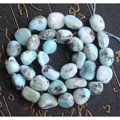 8-12mm Natural Larimar Freeform Loose Beads 15inch per strand Wholesale For DIY Jewellery Free Shipping