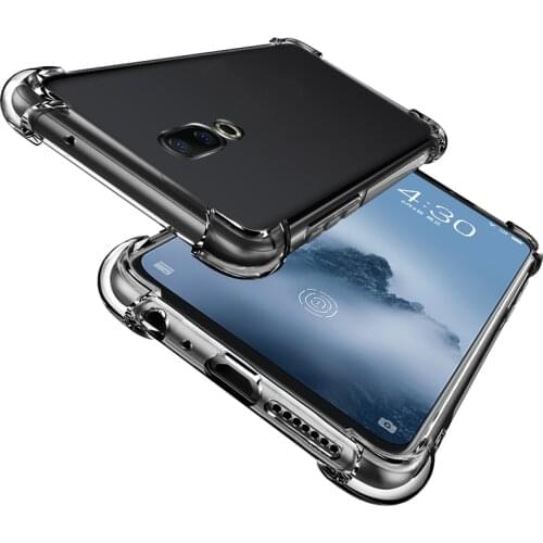 Military Protection TPU Cover For Meizu 16th Case Air Cushion Shockproof Soft Meizu 16 Plus Meizu 16 th Transparent Phone Cases