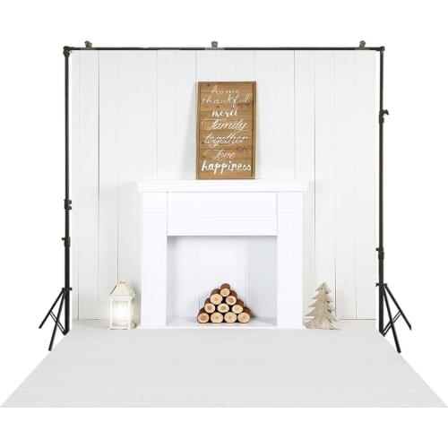 HUAYI Photography Backdrop Christmas Xmas Fireplace white Photo Background Newborns Child Studio Family Photocalls Props W-4311