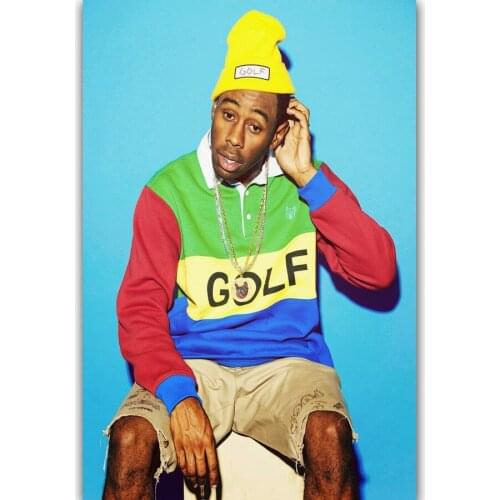 Art Print New Tyler The Creator Custom Rapper Music Star 14x21 24x36 27x40 Inch Silk Poster Wall Canvas Decoration X-630