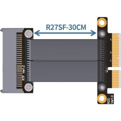 U2 U.2 SSD to PCI-E 3.0 x4 Extension Cable SFF-8639 for NVMe PCIe 4x Gen3 Riser Card Line High Speed Transmission 32G/bps R27SF