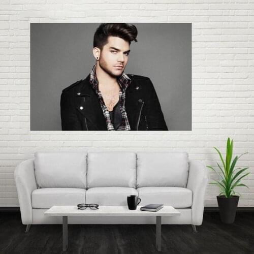 Nice New Adam Lambert Poster Custom Canvas Poster Art Home Decoration Cloth Fabric Wall Poster Print Silk Fabric Print