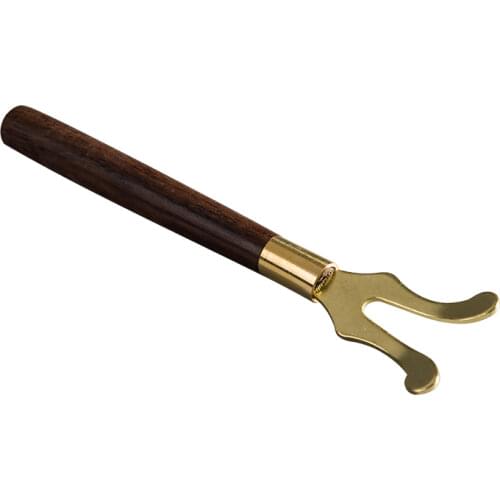 Tea Clips fork with wooden handle For Cast Iron Teapot kung fu Tea Pot set Heat insulation Copper Coffee & Tea Tools