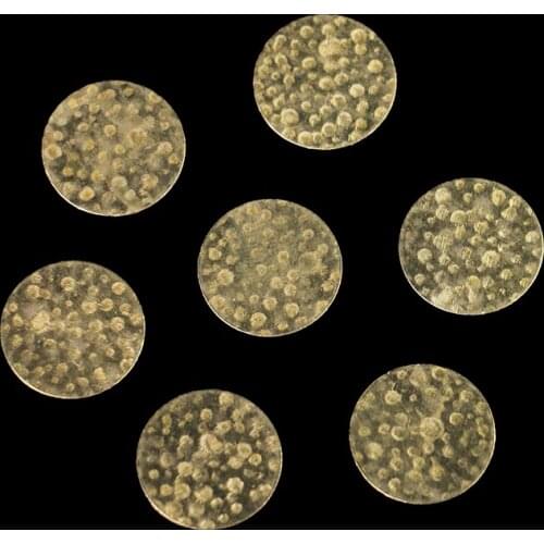 DIY brass jewelry accessories 0.5*16mm convex-concave geometric single-hole solid disc pendant for making charm jewelry
