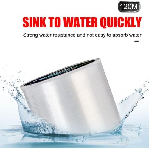 120m Nylon Fishing Line Speckle Wear Resistant Lure Fresh Water Seawater River Coating Fishing Line Tackle Super Strong Line