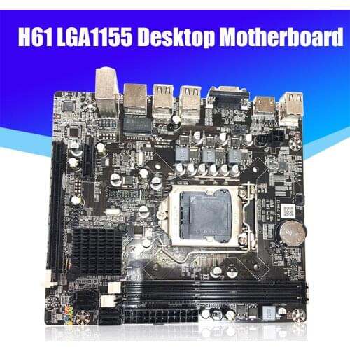 H61 LGA1155 Desktop Motherboard For Intel Set With Core Duo 3.1G Cpu i3-2100 + 4GB Memory Computer Mainboard Assemble
