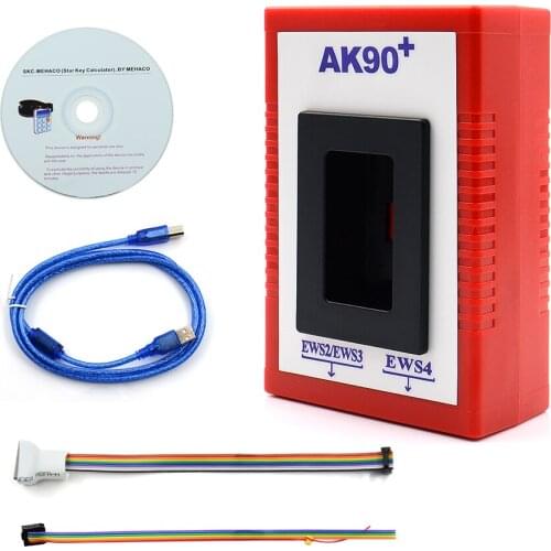 Newest AK90+ V3.19 AK90 Plus OBD2 Car Key Programmer CAS/EWS Key Code Reader Chip from 1995-2009 Year Auto Key Programming Tool