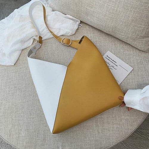 2020 New Style Versatile Casual Shoulder Bag Creative V Shape Bucket Bag INS Large-Volume Shoulder Bag