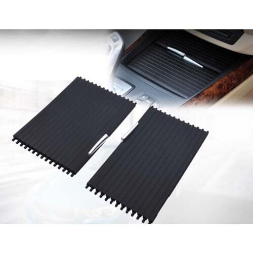 Storage Compartment Center Console Cover Slide Partition Tray Parts Car cup holder zipper for BMW X5 X6 E70 E71 2007-2013
