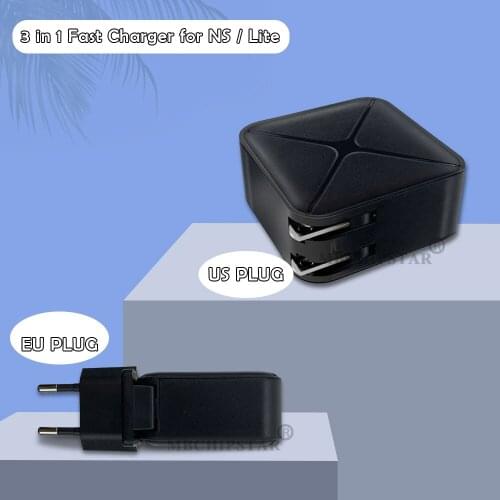 Portable AC Adapter Fast Charger for Nintend Switch Type C To Hd TV Adapter Charger Hub for NS Switch EU US Plug