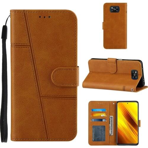 Retro Vintage PU Leather Card Slot Pocket Shockproof Phone Case for Xiaomi POCO X3 NFC / X3 /X3 Pro Kickstand Cover Photo Frame