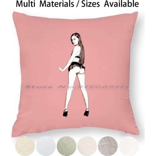 Sasha Grey Hot Ass Stencil Pillow Case Throw Pillow Cover Cotton Linen Flax Sasha Grey Stencil Adult Xhamster Creative Trending