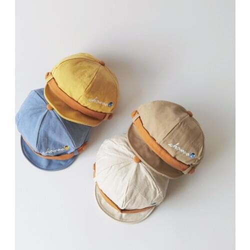 Cartoon Bear Painter Cap Korean Version Kids Beanie Hat For Boy Girl Newsborn Baby Beret Caps Lovely Casual Newsboy Hat