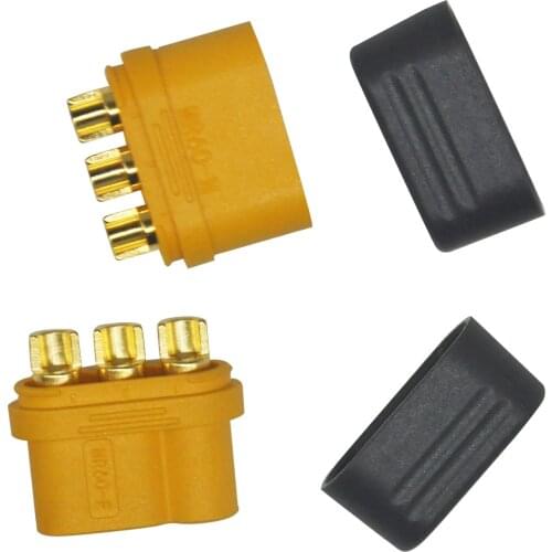 MR60 Male & Female Plug Sheath Housing Connector 3-core Interface Connectors T Plug Protector Cover for RC Model 2 Pairs 40%OFF