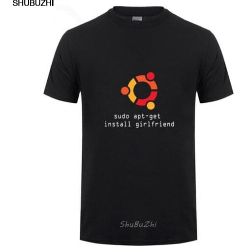 Ubuntu LINUX for human beings T-shirt Top Lycra Cotton Men T shirt For Boyfriend Mens shubuzhi fashionable Brand sbz3285