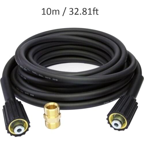 10m Extension Hose K Series High Pressure Washer Hose M22 Connector Female to Male