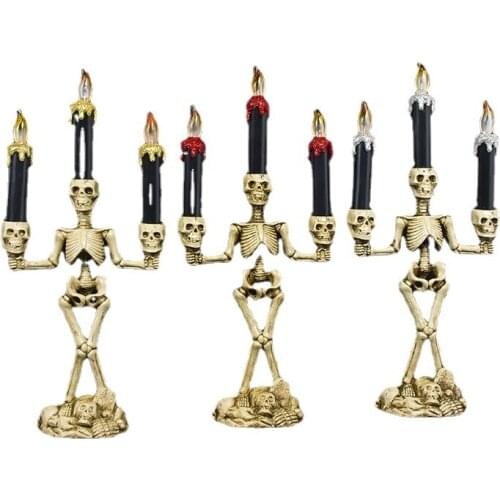 Halloween Decorations Lights Skull Ghosts Party Halloween Candle Lights Led Pumpkin Party Happy Halloween Party Decor