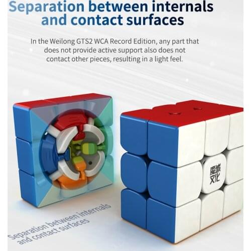 High Quality MoYu Weilong GTS V2 M Magnetic 3x3x3 Magic Cube Professional WCA GTS2 M 3x3 magico cubo Educational Toy