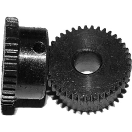 1Pcs Pinion Motor Gear 0.5 Mod 20 Tooth 40 Tooth 45# Steel Spur Gear With Step Modulus 0.5
