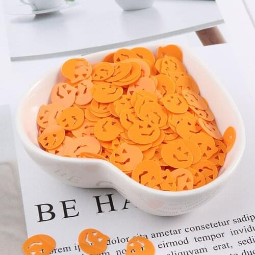 10g 13 * 20mm pumpkin head shape flat loose sequins sequins sequins wedding craft Halloween Navidad ornaments sewing accessories