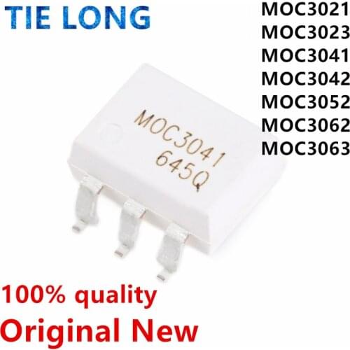 10PCS MOC3020 MOC3021 MOC3022 MOC3023 MOC3041 MOC3043 MOC3052 MOC3061 MOC3062 MOC3063 DIP6 DIP Optocoupler New and Original IC