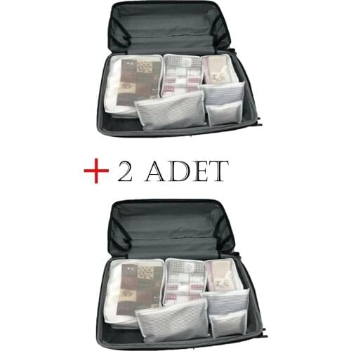 2'li Bavul Organizer 6'lı Valiz Düzenleyici Set