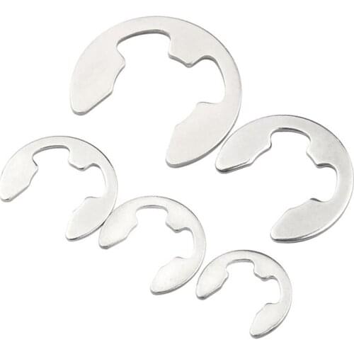 20/50/100pcs Nickel plated E Clips Retaining Clips C Clip ￠1.5￠2￠2.5￠3￠3.5￠4￠5￠6￠7￠8