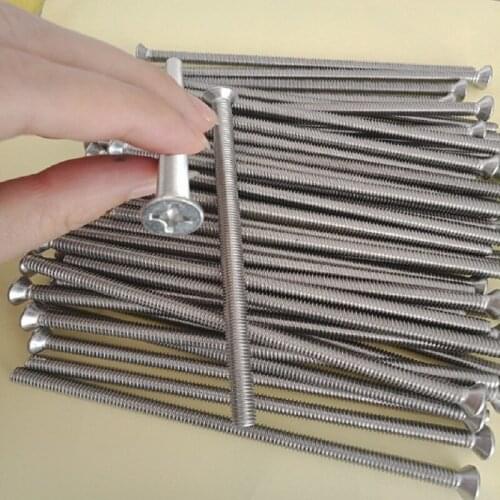 304 stainless steel Cross flat head machine screw countersunk head machine thread M6*8 10 12 14 16 18 20 22 25 to 60 70 100 120