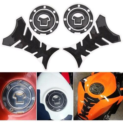 3D Car Motorcycle Gas Fuel Tank Pad Sticker Decals Motorbike Devil Skull Logo Protector Fuel Racing Accessories Universal Fit