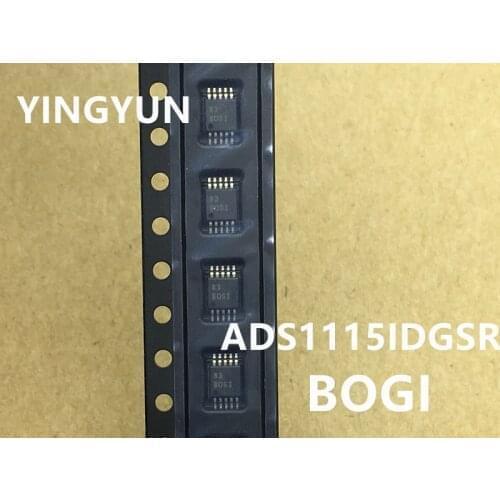 5PCS/LOT BOGI ADS1115IDGSR ADS1115 MSOP-10 Analog to digital converter chip IC New original
