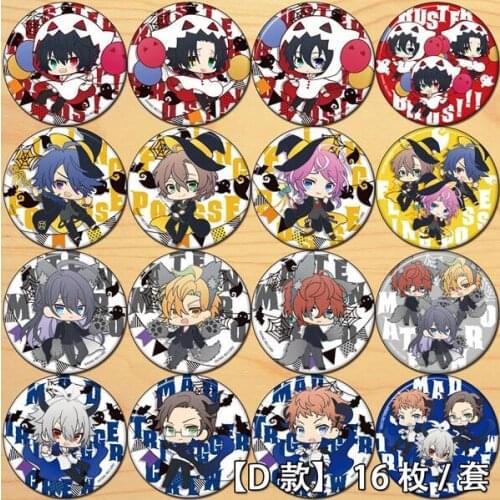 Anime Division Rap Battle Yamada Ichiro Yamada Jiro Yamada Saburo Figure 4689 Badges Round Brooch Pin Gifts Kids Collection Toy