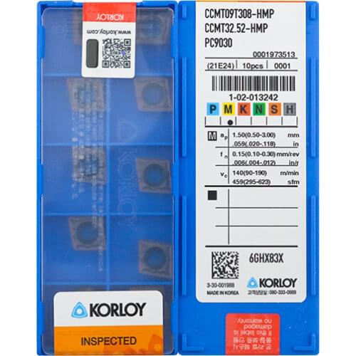 CCMT09T308-HMP NC3020 100% KORLOY Original carbide insert with the best quality 10pcs/lot free shipping