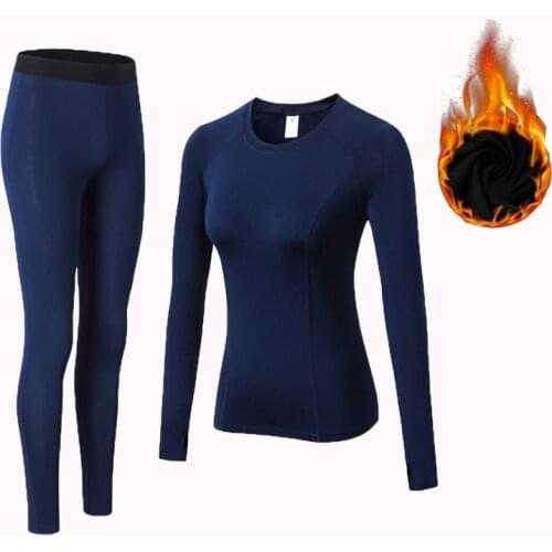 Fanceey 5 color Thermal Clothing Winter Thermal Underwear Women Fleece Warm Winter Long Johns for Women Thermal Shirt Base Layer