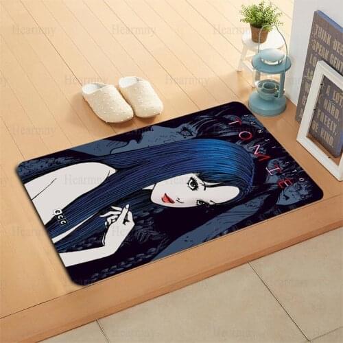 Gothic Tomie Doormat Floor/Bath/Kitchen/Beach Mat Flannel Sponge Fabric 3D Printed Shaggy Custom Decoration For Bedroom 0409