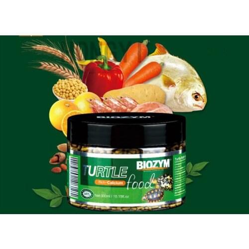 HONGYI 1 piece aquarium turtle feed turtle food tortoise microbial feed rich calcium food amphibian reptile feed 300ml