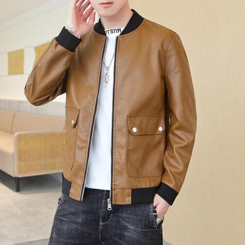 Faux Leather Autumn Jackets Men High Quality Classic Motorcycle Bike Cowboy Jacket Coat Male Plus Size Coats M-4XL 2020 New