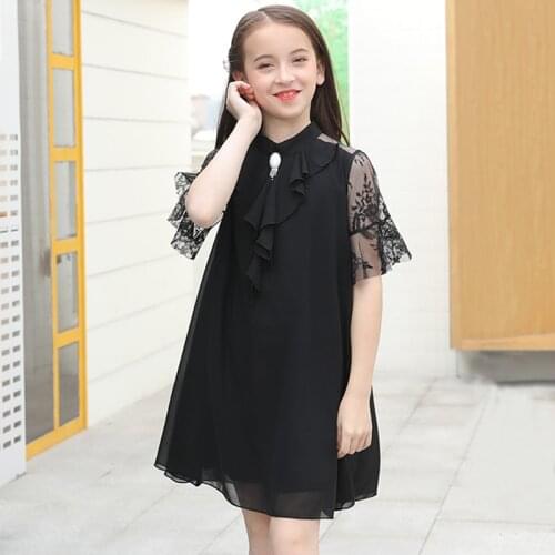 Girls princess summer dress big girl party chiffon dress 2020 children clothes kids dresses for girls size 468 10 12 13 14 15Y