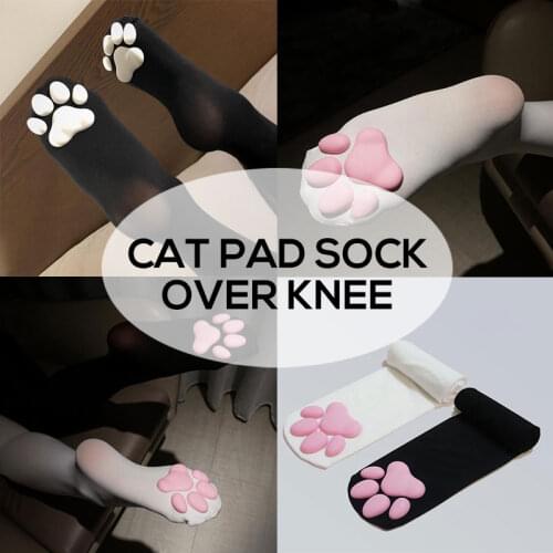 Paw pads Stockings Anime Cat Thigh Over Knee Cotton High Sock Cosplay Lolita 3D Cat Paw Socks Cute Sock Cosplay Lolita Knee Sock
